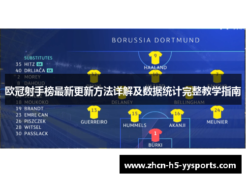 欧冠射手榜最新更新方法详解及数据统计完整教学指南 欧冠射手榜最新更新方法详解及数据统计完整教学指南