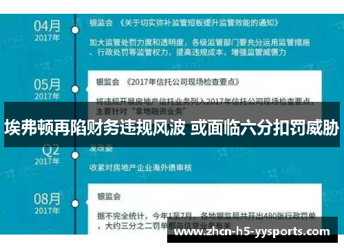 埃弗顿再陷财务违规风波 或面临六分扣罚威胁